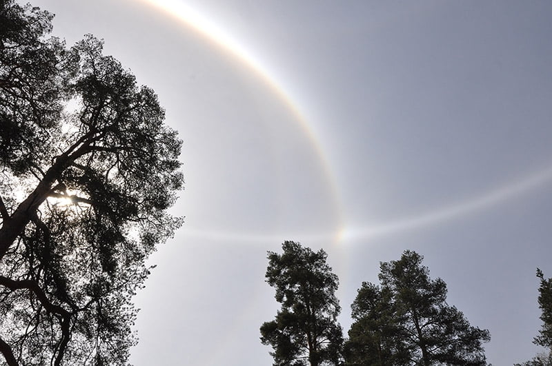 Harvinainen halo ihmetytti