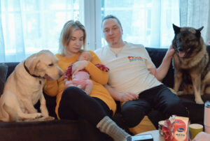 Pihtiputaan ensimmäinen vauva syntyi Sonja Toikkasen ja Janne Pasasen perheeseen.