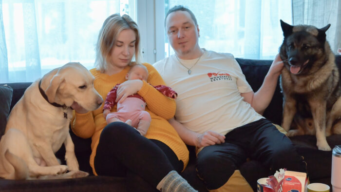 Pihtiputaan ensimmäinen vauva syntyi Sonja Toikkasen ja Janne Pasasen perheeseen.